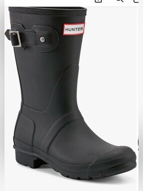 Hunter Original 9 Short Black Waterproof  Rain Boots
